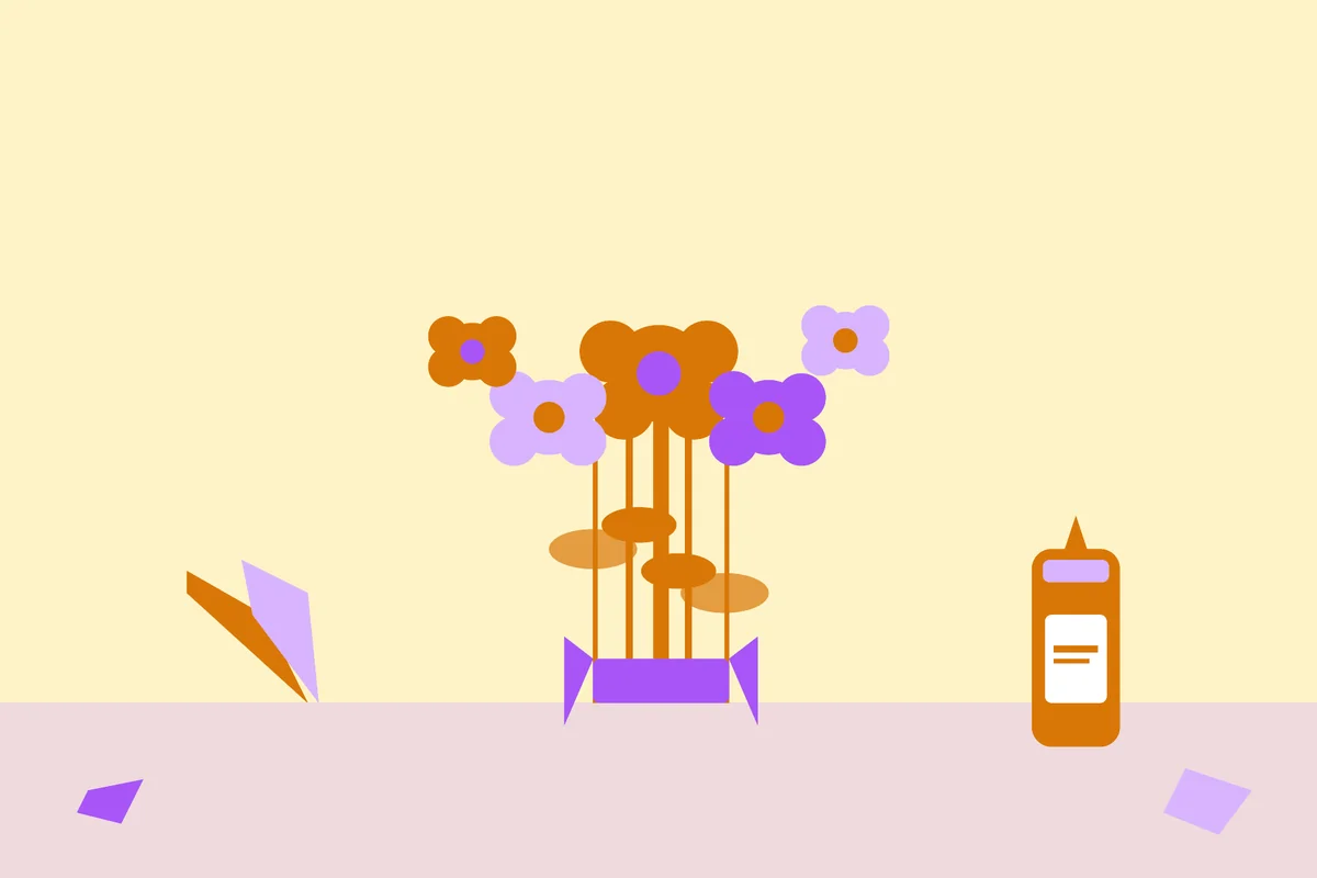 Bricolage fête des mères 🌷 (chut, surprise)